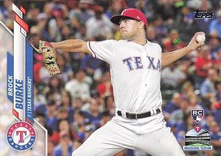 #691 Brock Burke - Texas Rangers - 2020 Topps Baseball