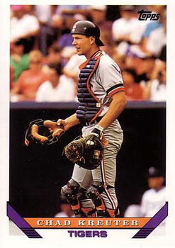 #692 Chad Kreuter - Detroit Tigers - 1993 Topps Baseball