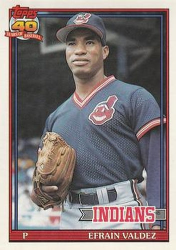 #692 Efrain Valdez - Cleveland Indians - 1991 O-Pee-Chee Baseball