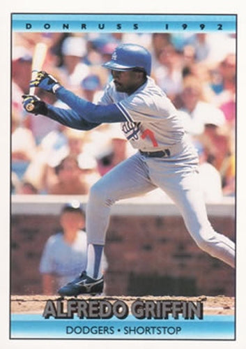 #692 Alfredo Griffin - Los Angeles Dodgers - 1992 Donruss Baseball