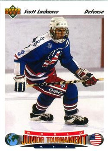 #692 Scott Lachance - USA - 1991-92 Upper Deck Hockey