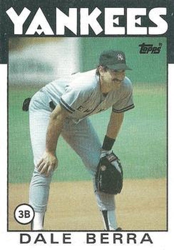#692 Dale Berra - New York Yankees - 1986 Topps Baseball