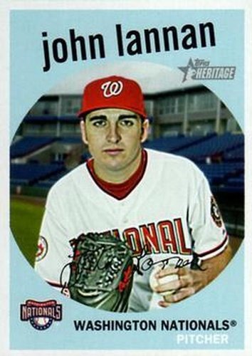 #692 John Lannan - Washington Nationals - 2008 Topps Heritage Baseball