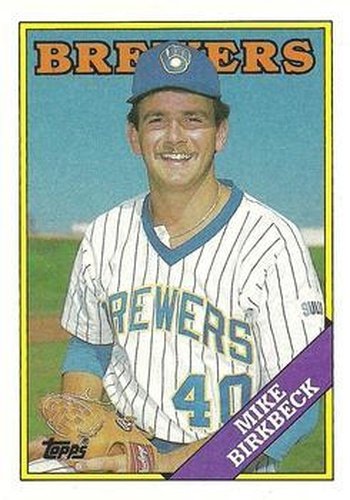 #692 Mike Birkbeck - Milwaukee Brewers - 1988 Topps Baseball