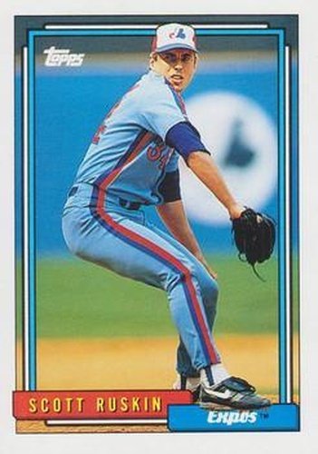 #692 Scott Ruskin - Montreal Expos - 1992 Topps Baseball