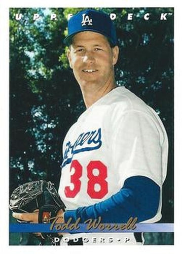 #692 Todd Worrell - Los Angeles Dodgers - 1993 Upper Deck Baseball