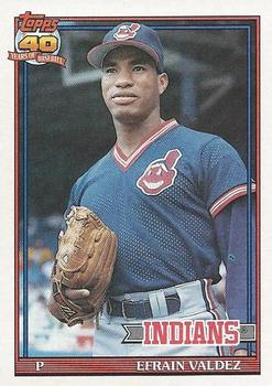 #692 Efrain Valdez - Cleveland Indians - 1991 Topps Baseball