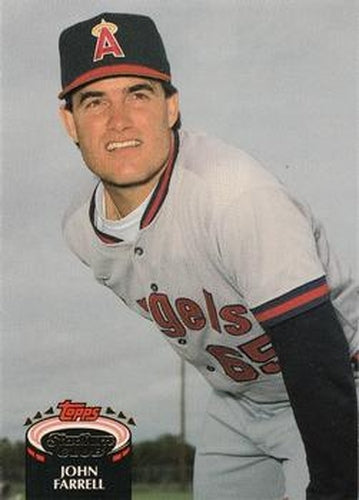 #693 John Farrell - California Angels - 1992 Stadium Club Baseball