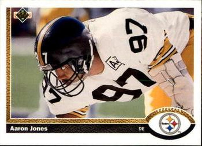 #693 Aaron Jones - Pittsburgh Steelers - 1991 Upper Deck Football