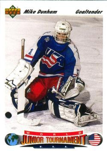 #693 Mike Dunham - USA - 1991-92 Upper Deck Hockey