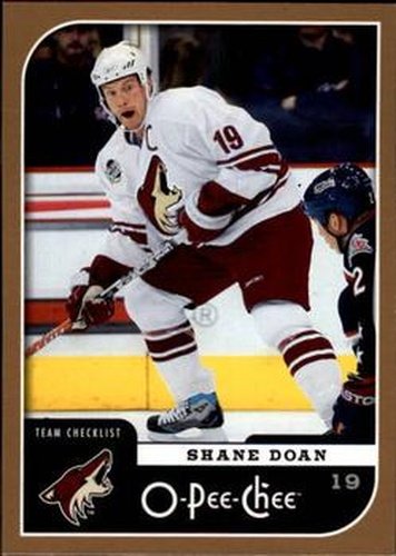 #693 Shane Doan - Phoenix Coyotes - 2006-07 O-Pee-Chee Hockey