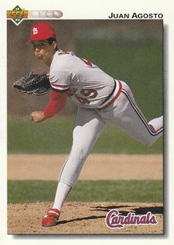 #693 Juan Agosto - St. Louis Cardinals - 1992 Upper Deck Baseball