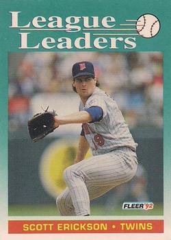 #693 Scott Erickson - Minnesota Twins - 1992 Fleer Baseball