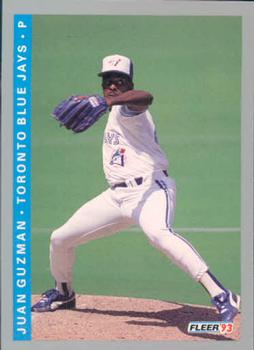 #693 Juan Guzman - Toronto Blue Jays - 1993 Fleer Baseball