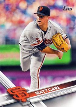 #693 Matt Cain - San Francisco Giants - 2017 Topps Baseball