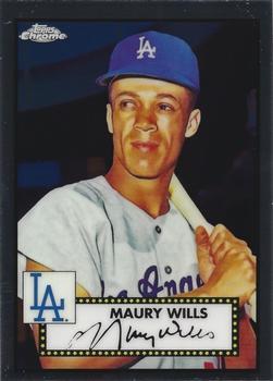 #693 Maury Wills - Los Angeles Dodgers - 2021 Topps Chrome Platinum Anniversary Baseball