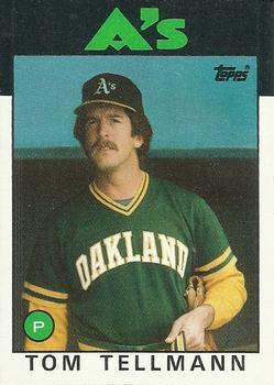 #693 Tom Tellmann - Oakland Athletics - 1986 Topps Baseball