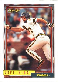#693 Jeff King - Pittsburgh Pirates - 1992 O-Pee-Chee Baseball