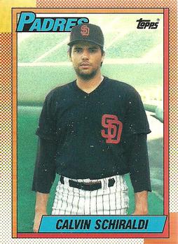 #693 Calvin Schiraldi - San Diego Padres - 1990 Topps Baseball