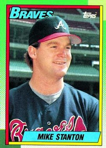 #694 Mike Stanton - Atlanta Braves - 1990 Topps Baseball