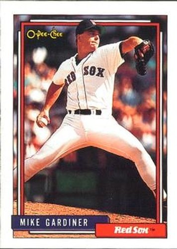 #694 Mike Gardiner - Boston Red Sox - 1992 O-Pee-Chee Baseball