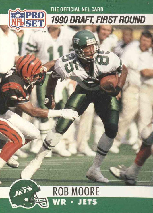 #694 Rob Moore - New York Jets - 1990 Pro Set Football