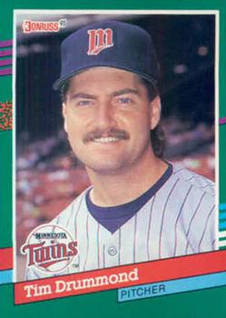 #694 Tim Drummond - Minnesota Twins - 1991 Donruss Baseball