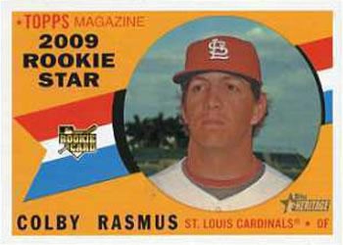 #694 Colby Rasmus - St. Louis Cardinals - 2009 Topps Heritage Baseball