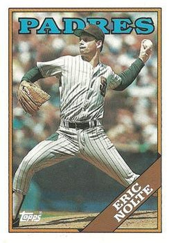 #694 Eric Nolte - San Diego Padres - 1988 Topps Baseball