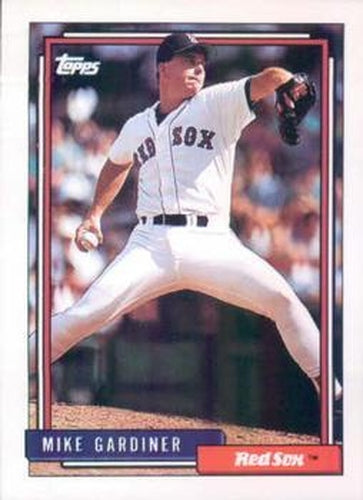 #694 Mike Gardiner - Boston Red Sox - 1992 Topps Baseball