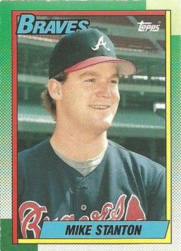 #694 Mike Stanton - Atlanta Braves - 1990 O-Pee-Chee Baseball