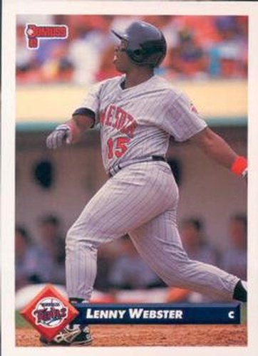 #694 Lenny Webster - Minnesota Twins - 1993 Donruss Baseball