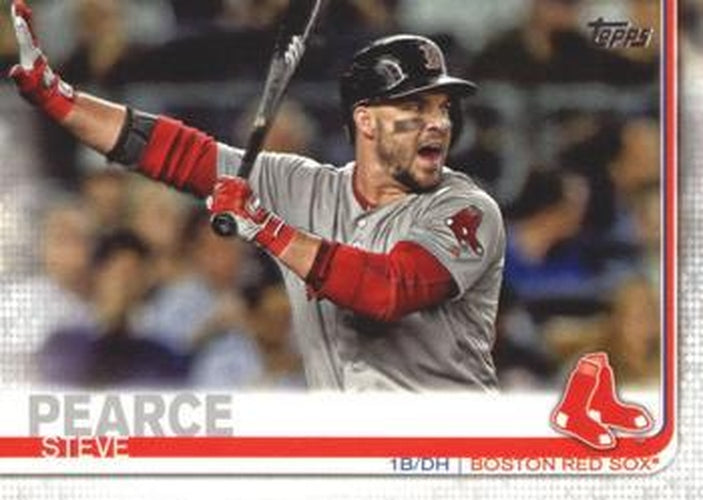 #694a Steve Pearce - Boston Red Sox - 2019 Topps Baseball