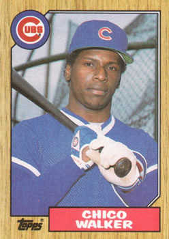 #695 Chico Walker - Chicago Cubs - 1987 Topps Baseball