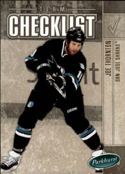 #695 Joe Thornton - San Jose Sharks - 2005-06 Parkhurst Hockey