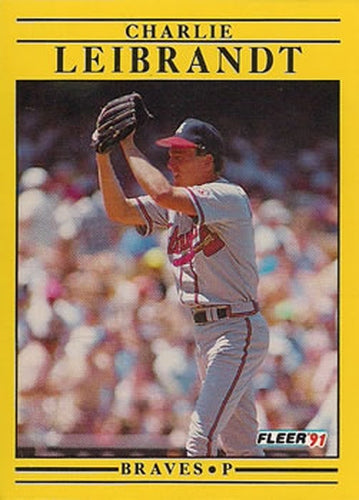 #695 Charlie Leibrandt - Atlanta Braves - 1991 Fleer Baseball