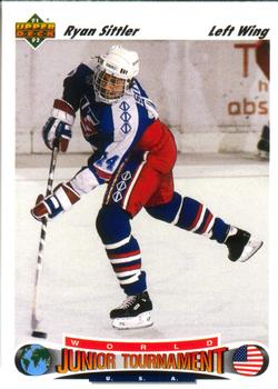 #695 Ryan Sittler - USA - 1991-92 Upper Deck Hockey