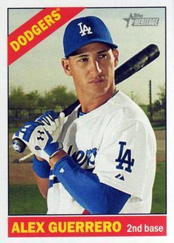 #695 Alex Guerrero - Los Angeles Dodgers - 2015 Topps Heritage Baseball