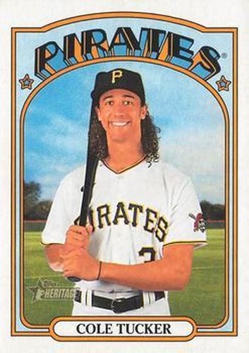 #695 Cole Tucker - Pittsburgh Pirates - 2021 Topps Heritage Baseball