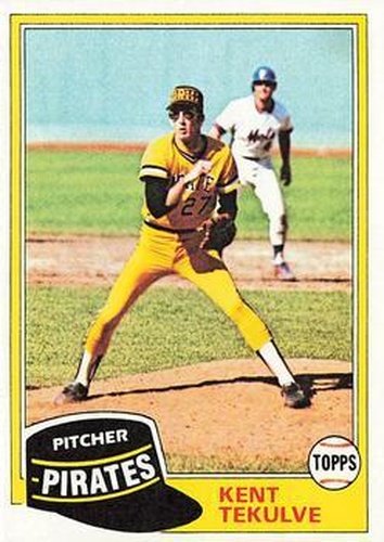 #695 Kent Tekulve - Pittsburgh Pirates - 1981 Topps Baseball