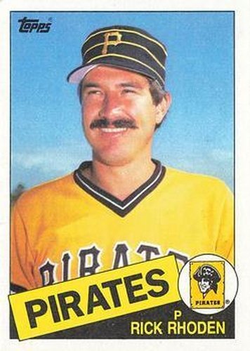 #695 Rick Rhoden - Pittsburgh Pirates - 1985 Topps Baseball