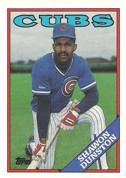 #695 Shawon Dunston - Chicago Cubs - 1988 Topps Baseball