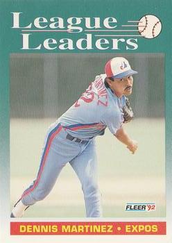 #695 Dennis Martinez - Montreal Expos - 1992 Fleer Baseball