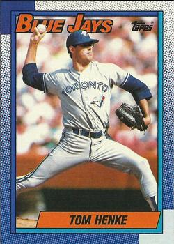 #695 Tom Henke - Toronto Blue Jays - 1990 Topps Baseball