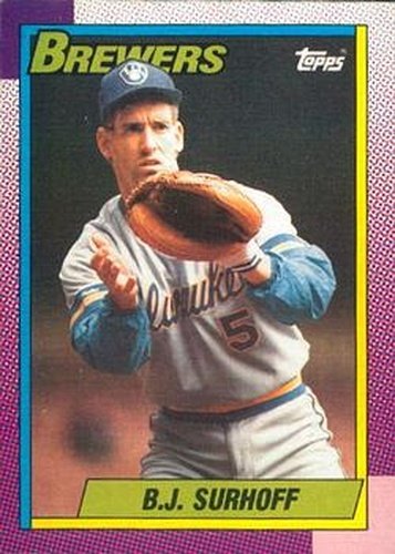 #696 B.J. Surhoff - Milwaukee Brewers - 1990 O-Pee-Chee Baseball