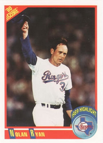 #696 Nolan Ryan - Texas Rangers - 1990 Score Baseball