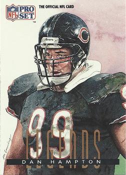 #696 Dan Hampton - Chicago Bears - 1991 Pro Set Football