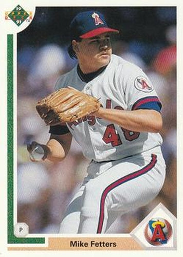 #696 Mike Fetters - California Angels - 1991 Upper Deck Baseball