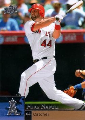#696 Mike Napoli - Los Angeles Angels - 2009 Upper Deck Baseball