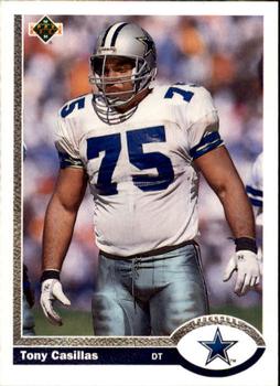 #696 Tony Casillas - Dallas Cowboys - 1991 Upper Deck Football